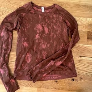 Lululemon Tie Die Long Sleve